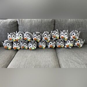 Lot of 17 Zuru Snackles Nigel HUSKY DOG SUBWAY Sandwich 5” Soft Plush 2023 NEW